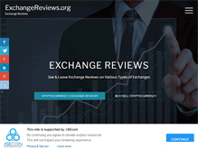 Tablet Screenshot of exchangereviews.org